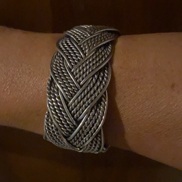 Braided silver bracelet - Picture 1 of 1